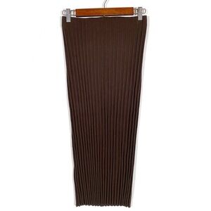 REVOLVE x Cotton Citizen NWT Brown Ribbed Cutout Midi Skirt 🤎 Size XS 🤎